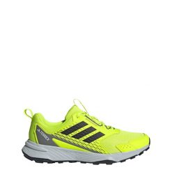 Buty Tracefinder Trail Running. Brązowe buty do biegania męskie ADIDAS, bez wzorów, z materiału, bez zapięcia, do biegania. Za 329.00 zł.