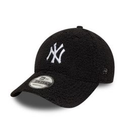 Czapka baseballowa 9Forty New York Yankees Winter Borg. Czarne czapki męskie New Era, bez wzorów, casualowe. Za 190.50 zł.