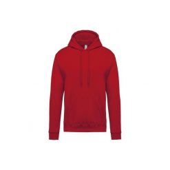 Bluza z kapturem Kariban. Czerwone bluzy nierozpinane męskie KARIBAN, m, bez wzorów, bez ramiączek, z kapturem. Za 146.50 zł.