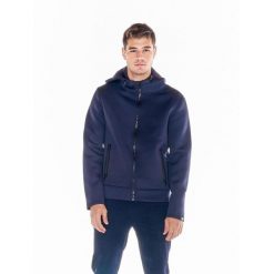 Męska kurtka piankowa Leone z neoprenu Basic. Niebieskie kurtki męskie LEONE 1947 APPAREL, l, bez wzorów, z neoprenu, sportowe, bez ramiączek, bez kaptura. W wyprzedaży za 251.55 zł.