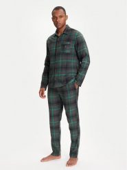United Colors Of Benetton Piżama 43UL4P00A Zielony Regular Fit. Zielone piżamy męskie United Colors Of Benetton, m, bez wzorów, z bawełny, bez kołnierzyka, bez ramiączek. Za 269.99 zł.