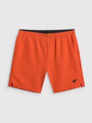 4F Spodenki treningowe szybkoschnące męskie - pomarańczowe XXL. Brązowe szorty sportowe męskie 4f, bez wzorów, ze skóry, sportowe. Za 149.99 zł.