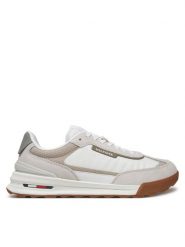 Tommy Hilfiger Sneakersy Retro Runner FM0FM05328 Biały. Białe buty sportowe na co dzień męskie Tommy Hilfiger, m, bez wzorów, z materiału, retro, bez ramiączek, bez kaptura. Za 319.99 zł.