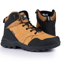 Buty męskie trekkingowe wysokie sportowe DK DIABLO. Brązowe buty trekkingowe męskie DK, bez wzorów, bez zapięcia. Za 179.00 zł.