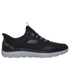 Sneakersy Skechers Summits Top Rate. Czarne buty sportowe na co dzień męskie Skechers, m, bez wzorów, bez ramiączek, bez kaptura. Za 382.18 zł.