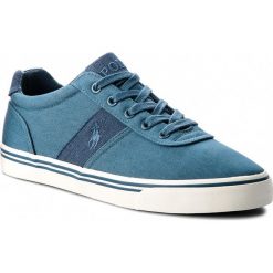 Tenisówki POLO RALPH LAUREN - Hanford 816688415004 Chmbry Blu. Niebieskie trampki męskie Polo Ralph Lauren, z gumy, eleganckie. W wyprzedaży za 259.00 zł.