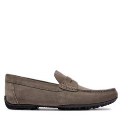 Mokasyny Geox. Brązowe mokasyny męskie Geox, bez zapięcia. Za 409.99 zł.