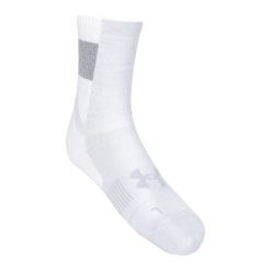 Skarpety treningowe Under Armour ArmourDry Run Crew. Białe buty treningowe męskie Under Armour, bez wzorów, bez zapięcia, na fitness i siłownię. Za 29.99 zł.