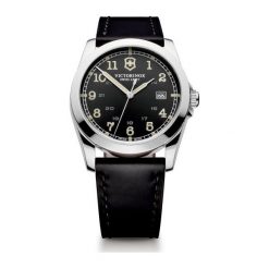 ZEGAREK VICTORINOX SWISS ARMY 241584. Czarne zegarki męskie VICTORINOX, z koronki, szklane. Za 1,750.00 zł.