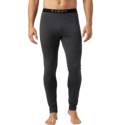 Męskie legginsy termoaktywne ze 100% wełny merynosów - Finn 210. Szare bielizna termoaktywna męska FJORK MERINO, m, bez wzorów, z wełny, narciarskie. Za 479.00 zł.