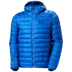 Kurtka z kapturem Helly Hansen Verglas Down 2.0. Niebieskie kurtki męskie Helly Hansen, bez wzorów, z puchu, sportowe, bez ramiączek, z kapturem. Za 1,150.65 zł.