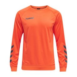 Bluza do piłki ręcznej dla dorosłych Hummel Promo Poly Sweatshirt. Brązowe bluzy nierozpinane męskie HUMMEL, m, bez wzorów, sportowe, bez ramiączek, bez kaptura. Za 127.50 zł.
