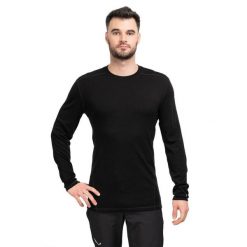 Koszulka Smartwool Classic Thermal Merino Base Layer Crew. Czarne bielizna termoaktywna męska Smartwool, m, bez wzorów, bez ramiączek. W wyprzedaży za 448.70 zł.