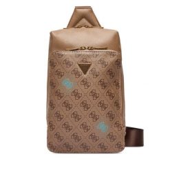 Saszetka Guess. Brązowe saszetki męskie Guess, z aplikacjami, małe. Za 359.99 zł.