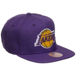 Mitchell & Ness czapka z daszkiem NBA Los Angeles Lakers Top Spot Snapback. Fioletowe czapki męskie Mitchell & Ness, bez wzorów, sportowe. Za 149.00 zł.