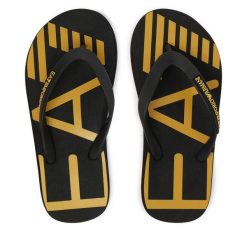 Japonki EA7 Emporio Armani. Czarne klapki i japonki męskie EA7 Emporio Armani, bez wzorów. Za 229.99 zł.