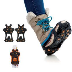 Antyposlizgowe Elementy Walk Traction. Brązowe buty trekkingowe męskie SIDAS, na zimę, bez wzorów, z gumy, sportowe, bez obcasa, bez zapięcia. Za 95.00 zł.