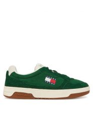 Tommy Jeans Sneakersy Tjm Cupsole Suede EM0EM01568 Zielony. Zielone buty sportowe na co dzień męskie Tommy Jeans, m, bez wzorów, z jeansu, bez ramiączek, bez kaptura. Za 249.99 zł.