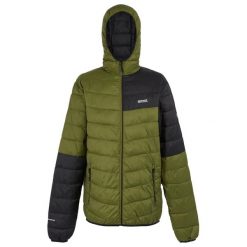 Męska Kurtka Hillpack III Hooded Active Padded Jacket. Czarne kurtki męskie Regatta, m, bez wzorów, z puchu, sportowe, bez ramiączek, bez kaptura. Za 100.99 zł.