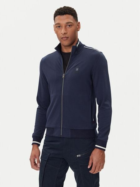 Aeronautica Militare Bluza 252FE2065UF00667 Granatowy Regular Fit. Niebieskie bluzy rozpinane męskie Aeronautica Militare, m, bez wzorów, z wiskozy, bez ramiączek, bez kaptura. Za 729.99 zł.