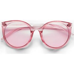 Okulary przeciwsłoneczne bonprix jasnoróżowy. Czerwone okulary przeciwsłoneczne męskie bonprix. Za 37.99 zł.