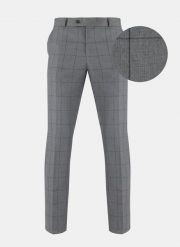 PAKO LORENTE – Spodnie męskie garniturowe CARLOS PPLM9-6G-235-S. Szare eleganckie spodnie męskie Pako Lorente, bez wzorów, z tkaniny, eleganckie. Za 119.99 zł.