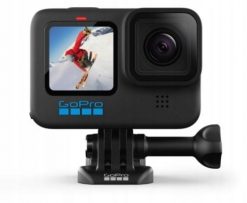 Kamera GoPro Hero 10 czarna. Czarne kamery sportowe Gopro. Za 1,246.15 zł.