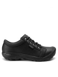 Keen Półbuty Austin 1002990 Czarny. Czarne codzienne półbuty męskie Keen, bez wzorów, ze skóry, bez obcasa, bez zapięcia. Za 349.99 zł.