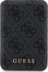 Powerbank Guess Guess 4G Leather Metal Logo MagSafe - Power Bank indukcyjny 5000 mAh 15W MagSafe (czarny). Czarne powerbanki Guess. Za 193.26 zł.