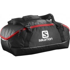 Salomon Torba Sportowo-Podróżna Prolog 40 Bag Black/Bright Red. Czarne torby sportowe męskie Salomon, w paski. W wyprzedaży za 209.00 zł.