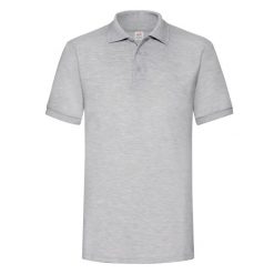 Męska Koszulka Polo O Gramaturze 65/35. Szare koszulki polo męskie Fruit of the Loom, m, bez wzorów, bez kołnierzyka, bez ramiączek. Za 63.99 zł.