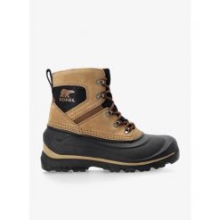 Buty zimowe męskie Sorel Buxton Lace Boot WP. Brązowe buty trekkingowe męskie Sorel, na zimę, bez wzorów, bez zapięcia, trekkingowe. Za 496.99 zł.