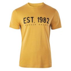 Koszulka męska Magnum Ellib - żółta, Rozmiar L. Żółte t-shirty męskie MAGNUM, l, bez wzorów, z bawełny, bez kołnierzyka, bez ramiączek. Za 49.99 zł.
