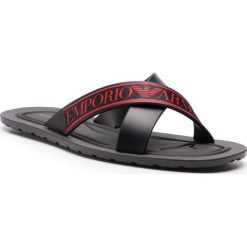 Klapki EMPORIO ARMANI - X4P079 XL293 A528 Black/Lava/Black. Klapki i japonki męskie marki Emporio Armani. Za 349.00 zł.