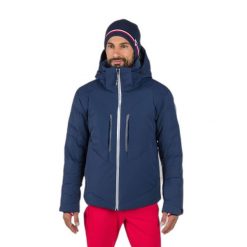 Kurtka narciarska Rossignol Direttissima. Niebieskie kurtki narciarskie i snowboardowe męskie Rossignol, na zimę, m, bez wzorów, bez kaptura, narciarskie. W wyprzedaży za 2,389.50 zł.