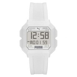 Zegarek sportowy męski Puma Remix P5054. Białe zegarki męskie Puma. Za 238.70 zł.