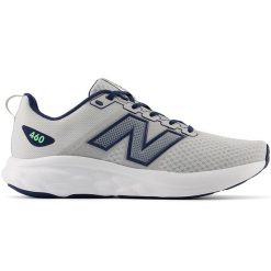 Buty męskie New Balance M460CG4 – szare. Szare buty treningowe męskie New Balance, bez wzorów, z materiału, bez zapięcia, do biegania. Za 369.99 zł.