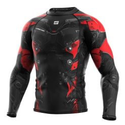 Koszulka sportowa męska Rashguard do MMA EXTREME HOBBY IRON FORCE. Czerwone bielizna termoaktywna męska EXTREME HOBBY, m, bez wzorów, z bawełny, bez ramiączek, na fitness i siłownię. Za 209.00 zł.