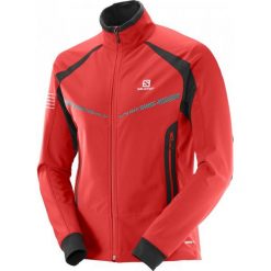 Salomon Rs Warm Softshell Jkt M Matador/Black L. Czarne kurtki softshell męskie Salomon, z softshellu. W wyprzedaży za 539.00 zł.