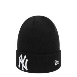 Czarna Czapka Z Daszkiem New Era Mlb Essential Ny Yankees Dorosłych. Białe czapki męskie New Era, bez wzorów, sportowe. Za 139.99 zł.