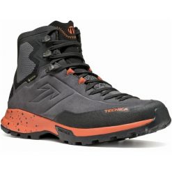 Buty trekkingowe męskie Tecnica Forge Hike Mid Gtx. Szare buty trekkingowe męskie Tecnica, bez wzorów, z materiału, za kostkę, bez zapięcia, trekkingowe. Za 604.09 zł.