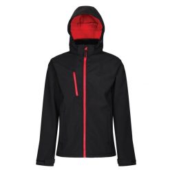Męski Softshell Z Kapturem Venturer. Czarne kurtki softshell męskie Regatta, m, bez wzorów, z softshellu, z kapturem, trekkingowe. Za 240.99 zł.