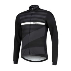 Zimowa kurtka softshell Stripe. Białe kurtki softshell męskie Rogelli, na zimę, l, bez wzorów, z softshellu, bez kaptura. Za 220.00 zł.