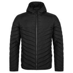 Zimowa kurtka męska Jenda Black L - Elegancka i ekologiczna. Czarne kurtki treningowe męskie LOF, na zimę, l, bez wzorów, bez kaptura, rowerowe. Za 265.99 zł.