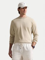 Polo Ralph Lauren Bluza 710916689025 Beżowy Regular Fit. Brązowe bluzy nierozpinane męskie Polo Ralph Lauren, m, bez wzorów, z bawełny, bez ramiączek, bez kaptura. Za 579.99 zł.