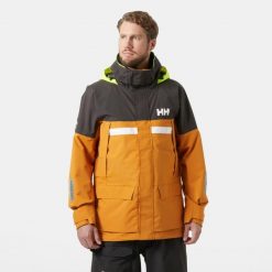 Kurtka Helly Hansen Pier 4.0. Brązowe kurtki męskie Helly Hansen, bez wzorów, sportowe, bez ramiączek, bez kaptura. Za 1,172.50 zł.
