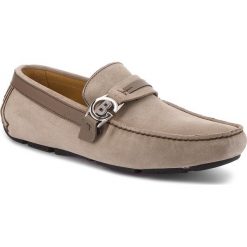 Mokasyny BALDININI - 897407YSUVI6767 Vitello Fango. Brązowe mokasyny męskie Baldinini, z materiału. W wyprzedaży za 839.00 zł.