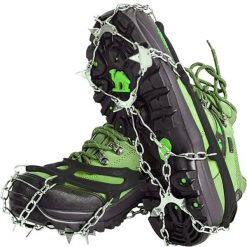 Raki na Buty Turystyczne Raczki Kolce Antypoślizgowe Łańcuchy 44-47 + Etui. Czarne buty trekkingowe męskie TRIZAND, bez wzorów, sportowe, bez obcasa, bez zapięcia. Za 50.00 zł.