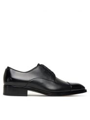 BOSS Półbuty Rill Derb 50544662 Czarny. Czarne eleganckie półbuty męskie Boss, z lakierowanej skóry, wizytowe, bez obcasa, bez zapięcia. Za 2,629.00 zł.