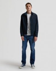 MESKA KURTKA LEE HARRINGTON CLASSIC JACKET REBEL NAVY 112376452. Niebieskie kurtki męskie Lee, m, bez wzorów, bez ramiączek, bez kaptura. Za 299.99 zł.